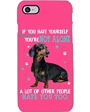 Dachshund if you hate yourself for dachshund lover Phone Case tile