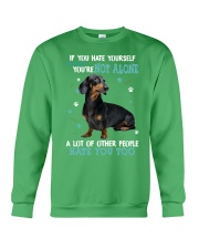 Dachshund if you hate yourself for dachshund lover Crewneck Sweatshirt tile