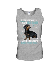 Dachshund if you hate yourself for dachshund lover Unisex Tank tile