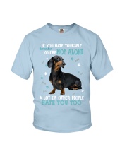 Dachshund if you hate yourself for dachshund lover Youth T-Shirt tile