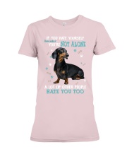 Dachshund if you hate yourself for dachshund lover Premium Fit Ladies Tee tile
