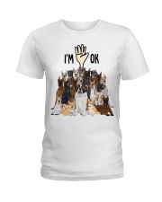 Full of mix dogs i'm ok Ladies T-Shirt tile