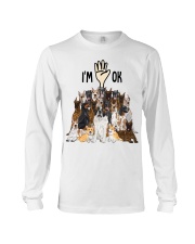 Full of mix dogs i'm ok Long Sleeve Tee tile