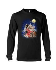 Cat playing with Christmas lights  - for Cat lover Long Sleeve Tee tile