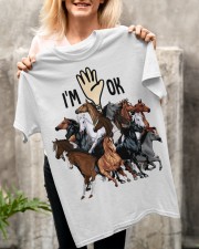 Full of Horses i'm ok - for Horses lover Classic T-Shirt apparel-classic-tshirt-lifestyle-front-117