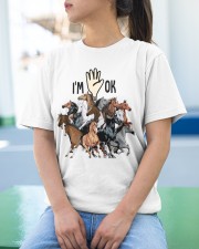Full of Horses i'm ok - for Horses lover Classic T-Shirt apparel-classic-tshirt-lifestyle-front-213