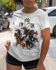 Full of Horses i'm ok - for Horses lover Classic T-Shirt apparel-classic-tshirt-lifestyle-front-249