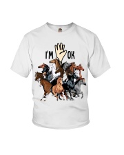 Full of Horses i'm ok - for Horses lover Youth T-Shirt tile