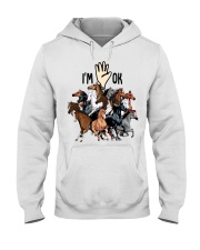 Full of Horses i'm ok - for Horses lover Hooded Sweatshirt tile