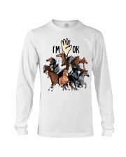 Full of Horses i'm ok - for Horses lover Long Sleeve Tee tile