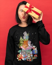 Funny Cats on gift boxes - for Cat lover Crewneck Sweatshirt apparel-crewneck-sweatshirt-lifestyle-front-17