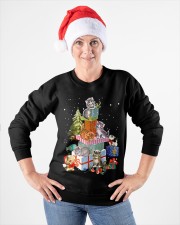 Funny Cats on gift boxes - for Cat lover Crewneck Sweatshirt apparel-crewneck-sweatshirt-lifestyle-front-26
