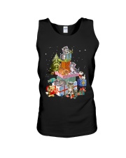 Funny Cats on gift boxes - for Cat lover Unisex Tank tile