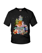 Funny Cats on gift boxes - for Cat lover Youth T-Shirt tile