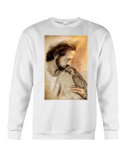 Jesus with lovely Parrot - for Parrot lover Crewneck Sweatshirt tile