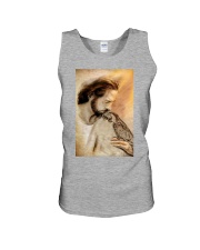 Jesus with lovely Parrot - for Parrot lover Unisex Tank tile