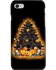Black Cats shaped tree halloween - For Cat Lover Phone Case tile