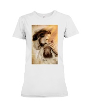 Jesus with lovely Kira Premium Fit Ladies Tee tile