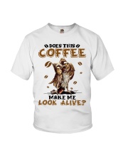 Owl does this coffee make me look alive - For Owl Lover Youth T-Shirt tile