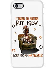 I tried to retire but now i work for my Horses - for Horse lover Phone Case tile