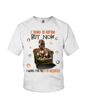 I tried to retire but now i work for my Horses - for Horse lover Youth T-Shirt tile