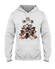 Full of Pugs i'm ok - for Pug lover Hooded Sweatshirt tile