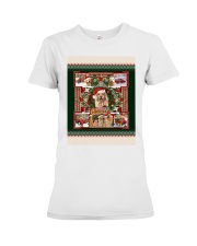 Golden Retriever we wish you a merry Christmas - for Golden Retriever lover Premium Fit Ladies Tee tile