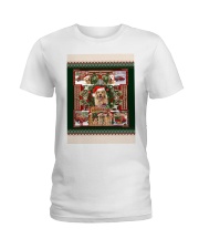 Golden Retriever we wish you a merry Christmas - for Golden Retriever lover Ladies T-Shirt tile