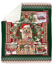 Golden Retriever we wish you a merry Christmas - for Golden Retriever lover Sherpa Fleece Blanket tile