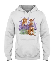 Nova Scotia Duck Tolling and Purple flower Hooded Sweatshirt tile