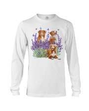 Nova Scotia Duck Tolling and Purple flower Long Sleeve Tee tile