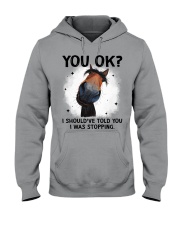 Horse i should've told you i was stopping - for horse lover Hooded Sweatshirt tile