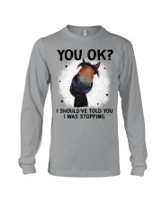 Horse i should've told you i was stopping - for horse lover Long Sleeve Tee tile