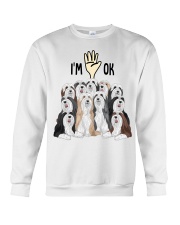 Full of Bearded collies i'm ok - for Bearded collie lover Crewneck Sweatshirt tile