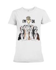Full of Bearded collies i'm ok - for Bearded collie lover Premium Fit Ladies Tee tile