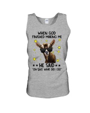 Goat when god finished making me for goat lover Unisex Tank tile