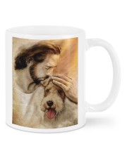 Jesus with lovely Fox terrier - for Fox terrier lover Mugs tile