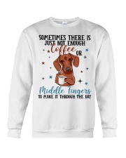 Dachshund coffee make it through the day - for Dachshund lover Crewneck Sweatshirt tile