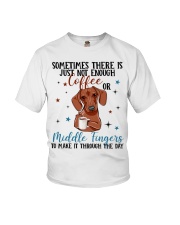 Dachshund coffee make it through the day - for Dachshund lover Youth T-Shirt tile
