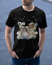 Shih Tzu butterfly dandelions for shih tzu lover Classic T-Shirt apparel-classic-tshirt-lifestyle-front-46