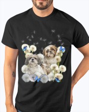 Shih Tzu butterfly dandelions for shih tzu lover Classic T-Shirt apparel-classic-tshirt-lifestyle-front-96