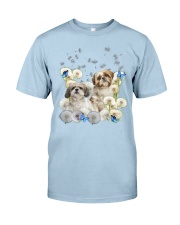 Shih Tzu butterfly dandelions for shih tzu lover Classic T-Shirt tile