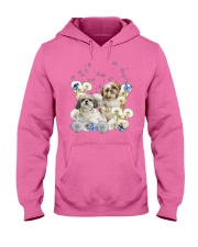 Shih Tzu butterfly dandelions for shih tzu lover Hooded Sweatshirt tile