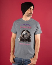 Sloth check my attitude for sloth lover Classic T-Shirt apparel-classic-tshirt-lifestyle-front-89
