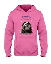 Sloth check my attitude for sloth lover Hooded Sweatshirt tile