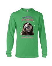 Sloth check my attitude for sloth lover Long Sleeve Tee tile