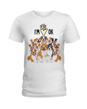 Full of American staffordshire terriers i'm ok cus - for American staffordshire terrier lover Ladies T-Shirt tile