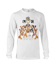 Full of American staffordshire terriers i'm ok cus - for American staffordshire terrier lover Long Sleeve Tee tile