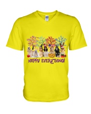 American Cocker Spaniel happy everything for dog lover V-Neck T-Shirt tile