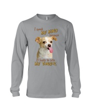 Chihuahua i speak my mind - for chihuahua lover Long Sleeve Tee tile